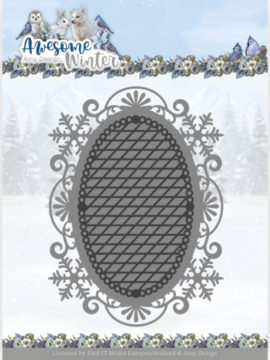 Snijmal – Winter Lace Oval – Awesome Winter – Amy Design