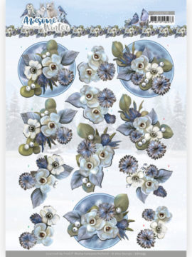 Knipvel 3D – Winter Flowers – Awesome Winter – Amy Design