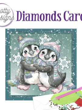 Diamond Cards – Penguins in the Snow