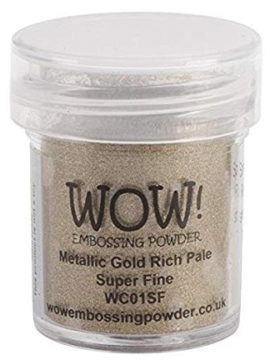 Wow Embos poeder – Metallic Gold Rich Pale – WCO1SF