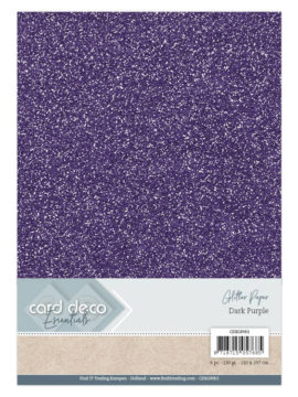 Glitter Paper Dark Purple CDEGP001