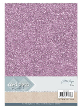 Glitter Paper Pink CDEGP008