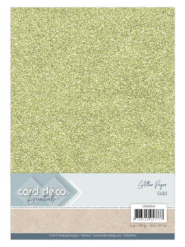 Glitter Paper Gold CDEGP010