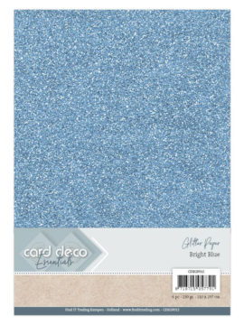 Glitter Paper Bright Blue CDEGP012