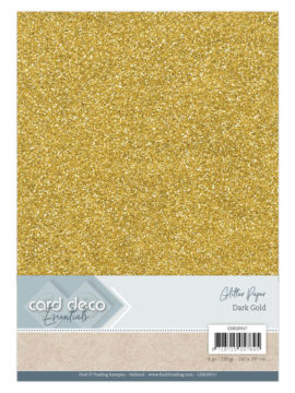 Glitter Paper Dark Gold CDEGP017