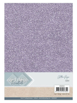 Glitter Paper Lilac CDEGP018