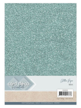 Glitter Paper Mint CDEGP020