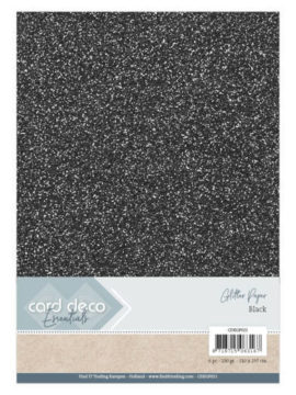 Glitter Paper Black CDEGP021