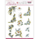 Uitdrukvel Blue Flowers - Pretty Flowers - Precious Marieke