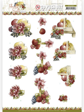 3D Push Out – Precious Marieke – Flowers and Fruits – Flowers and Apples