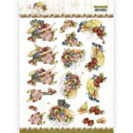 3D Cutting Sheet - Precious Marieke - Flowers and Fruits - Flowers and Bananas