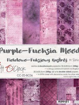 Paper Collection Set 12″*12″ Basic 06 – Purple-Fuchsia Mood