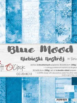 Paper Collection Set 12″*12″ Basic 12 – Blue Mood