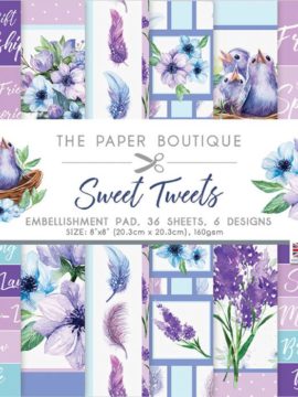 The Paper Boutique • Sweet tweets embellishments pad