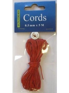 Waxed Cotton Cord – Rood