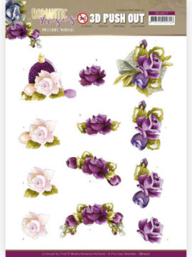 Uitdrukvel Purple Roses – Romantic Roses – Precious Marieke