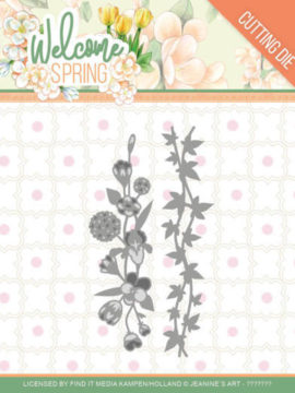 Snijmal Spring Flowers and Leaf Borders – Welcome Spring – Jeanine’s Art