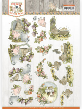 3D Cutting Sheet – Precious Marieke – Cuddling on the Farm – Duck