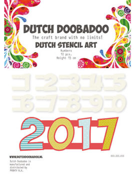 Stencil Art Numbers 2 (0 tm 9)- Dutch Doobadoo