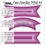 Banner snijmallen XXL64 Nesting dies - Crealies