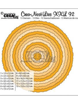 XXL92 Cirkels met ruwe randen – Crealies