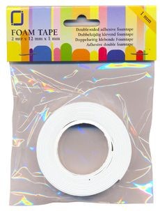 JeJe Foam tape 1,0 mm dubbelzijdig 2 MT  1 ROL 3.3010