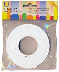 JeJe Foam tape 2,0 mm dubbelzijdig 2 MT  1 ROL 3.3000