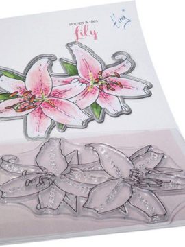 Marianne D Clear Stamp & Die set Tiny’s Bloemen – Lelie TC0890 120x205mm (02-22)