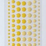 Decoration Enamel dots Yellow -Floral hearts