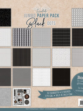 Jumbo Paperbook Black – Card Deco Essentials