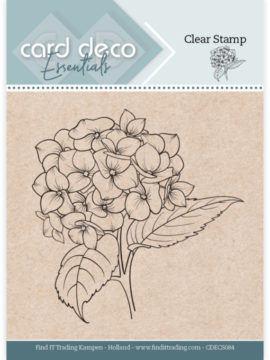 Clear stempel Hortensia – Card Deco Essentials