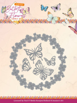 Snijmal Perfect Butterfly Flowers – Butterfly Wreath – Jeanine’s Art