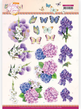 3D Knipvel – Perfect Butterfly Flowers Hydrangea – Jeanine’s Art