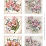 Scenery Roses Square Aquarella - Yvonne Creations