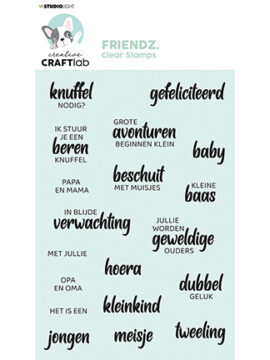 Baby tekst stempel NL Friendz nr 164 – CraftLab – StudioLight