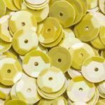 Pailletten - pastel geel