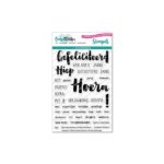 Stempels Gefeliciteerd Hoera - Carlijn Design