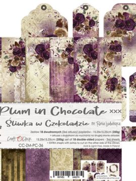 Paper Collection Set 6″*6″ Plum In Chocolate