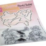 Clear Stamps& Die set Eline's Ooievaar en baby