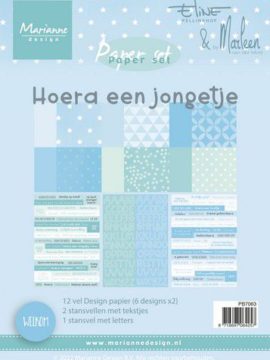 Eline’s Paperset Hoera een jongetje (NL)