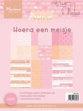 Eline’s Paperset Hoera een meisje (NL)