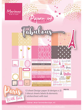 Paperset Fabulous – PK9178 – Marianne Design