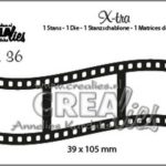 **-25**Gebogen filmstrip nr.36 - Crealies