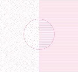Scrappapier Sugarpink Stars – Stripes – Dini Design