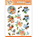 3D Push Out - Bees and Bumblebees - Humming Bees - Jeanine's Art