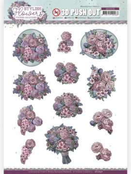 3D Push out – Sweet Bouquet – Stylish Flowers – Yvonne Creations