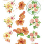 3D Knipvel - Exotic Flowers - Jeanine's Art