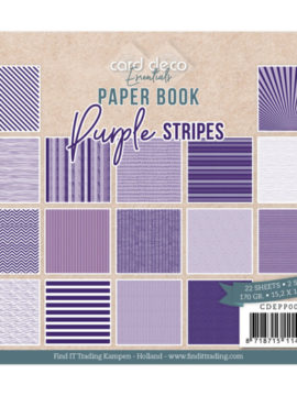 Paperbook Purple  Stripes  – Card Deco Essentials