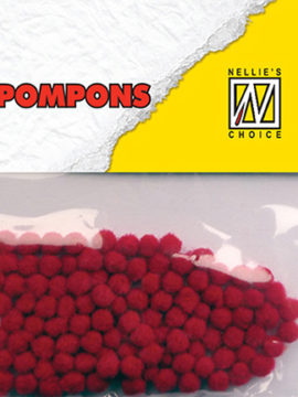 Pompons 3mm – Rood – Nellie’s Choice