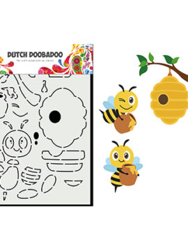Card Art – Built up Bee – Dutch Doobadoo